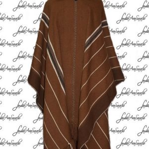 PONCHO DE LLAMA L101 CON CAPUCHA  – SOLO POR PEDIDO