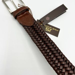 Cinturón sport elástico piel trenzada
