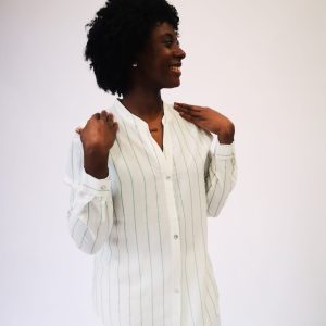 Camisa de cuello redondo