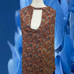 VESTIDO CORTO TIRANTES PICO DE COLORES