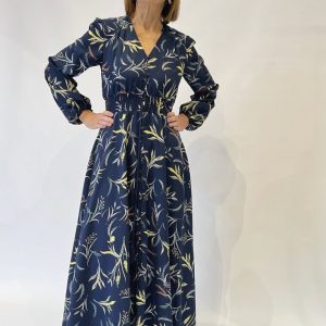 Vestido largo vegetal