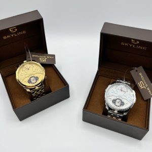 Reloj Acero Dual Time BIG COLLECTION