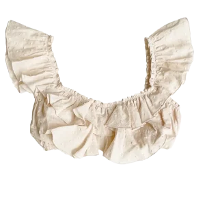 Top con manguita Plumetti Ivory