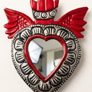 Corazón Hojalata Espejo