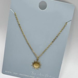 Collar Acero Sol