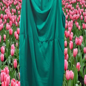 VESTIDO CORTO VERDE TIRANTES