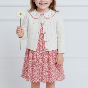 Vestido Cuello Bordado Liberty