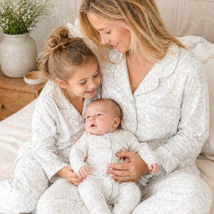 Pijama PIMA Woman Toile de Jouy Gray