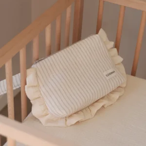 Neceser Volante Mini Stripe Arena + Gasa Cruda