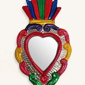 Corazón Hojalata Espejo