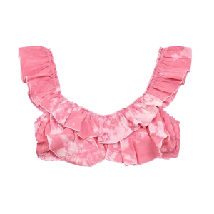 Top con manguita Tie Pink