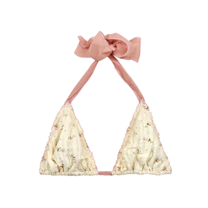 Bikini triángulo Flower Pink