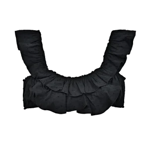 Top con manguita Plumetti Black