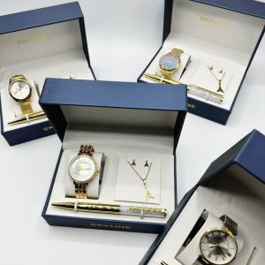 Conjunto Reloj Acero Mujer