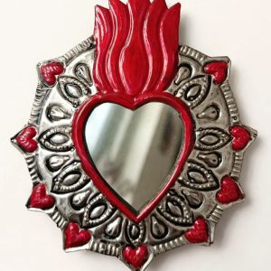 Corazón Hojalata Espejo