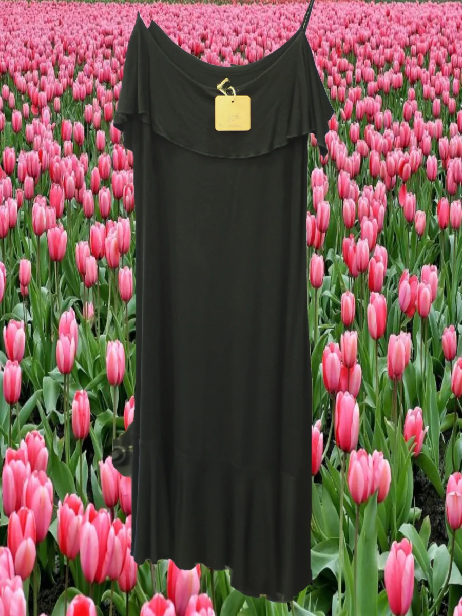 VESTIDO CORTO NEGRO TIRANTE - Imagen 2