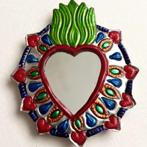 Corazón Hojalata con Espejo