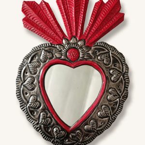 Corazón Hojalata Espejo