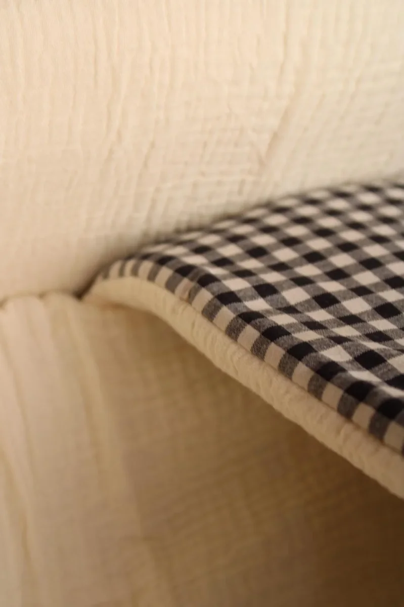 Saco Capazo Vichy Classic + Gasa Cruda - Imagen 7