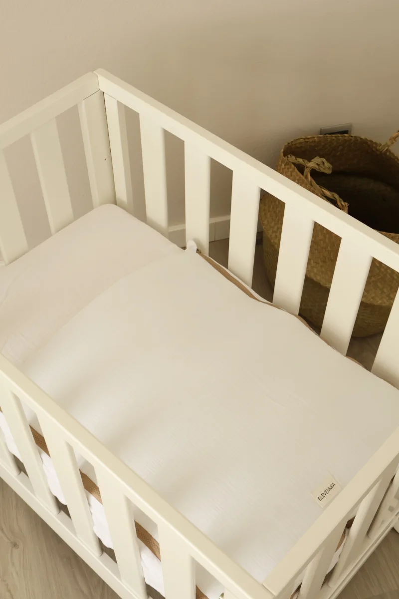 Saco Bajera Minicuna 80x50 Gasa Blanca - Imagen 7