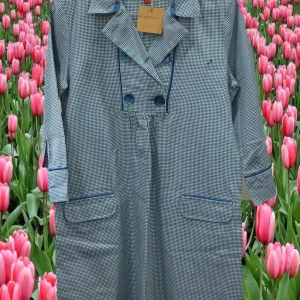 VESTIDO DE CUADROS AZUL