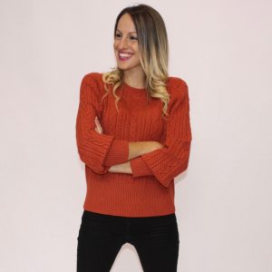 Jersey de ochos c/cuello redondo