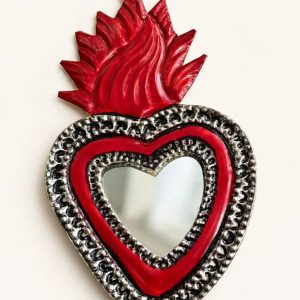 Corazón Hojalata Espejo