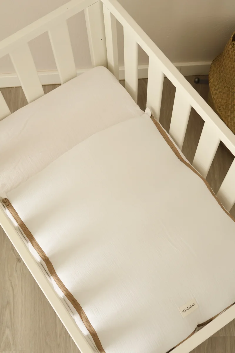 Saco Bajera Minicuna 80x50 Gasa Blanca - Imagen 5