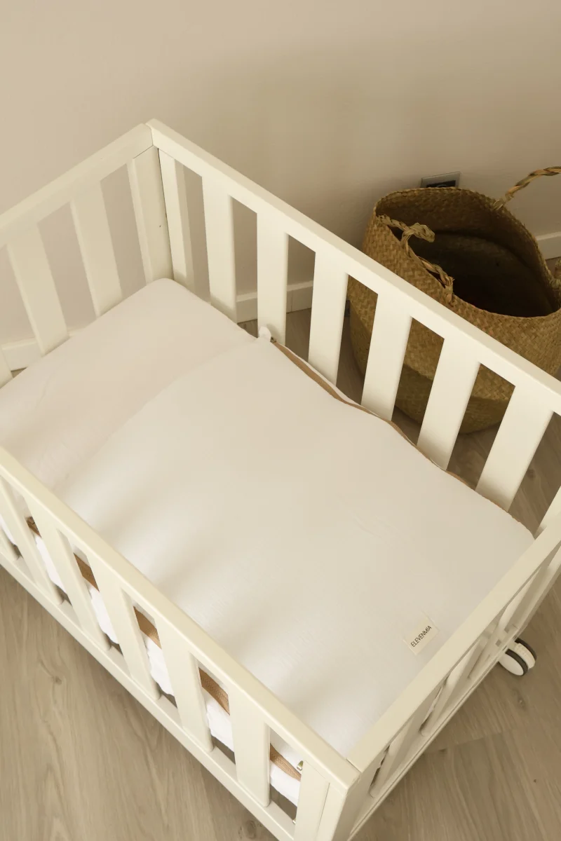 Saco Bajera Minicuna 80x50 Gasa Blanca - Imagen 6