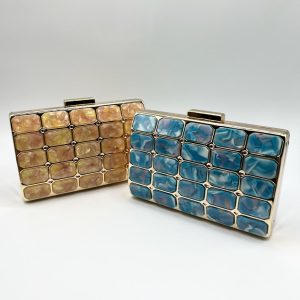 Clutch acrílico multitono