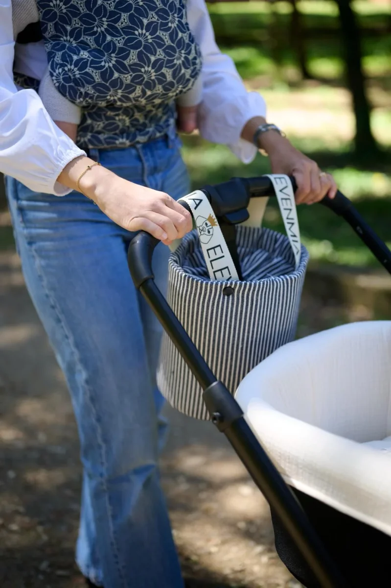 Bolso Mandana Apron Stripe Jean - Imagen 5