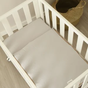 Saco Bajera Minicuna 80x50 Gasa Gris
