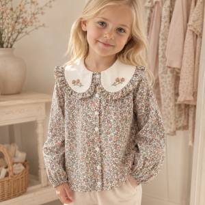 Camisa Cuello Bordado Liberty