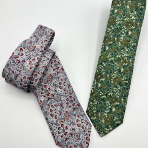 Corbata flor de algodón