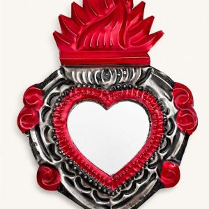 Corazón Hojalata con Espejo