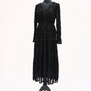 Vestido largo con brillo