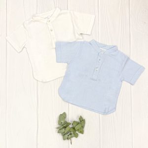 Camisa Mao Lino Manga Corta