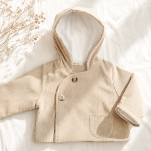 Campera Capucha Cotele PIMA Beige