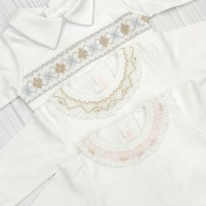 Body en algodon PIMA bordado smock