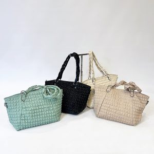 Bolso acolchado asas trenzadas