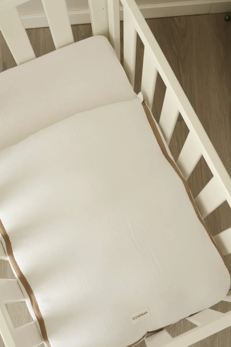 Saco Bajera Minicuna 80x50 Gasa Blanca - Imagen 9