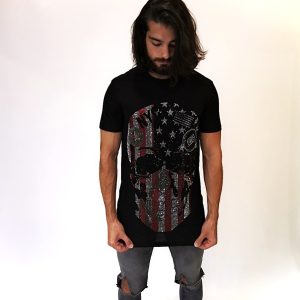 Camiseta de calavera americana