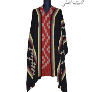 PONCHO ATADO A013/3  – UN PAÑO – TRAMA Y URDIMBRE FINA – SE REALIZA POR PEDIDO