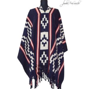 PONCHO ATADO A016  – UN PAÑO – TRAMA Y URDIMBRE FINA – SE REALIZA POR PEDIDO