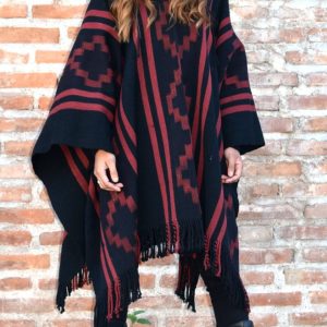 PONCHO ATADO A058 –  UN PAÑO – TRAMA Y URDIMBRE FINA – SOLO POR PEDIDO