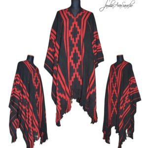 PONCHO ATADO A071 – UN PAÑO – TRAMA Y URDIMBRE FINA – DISPONIBLE