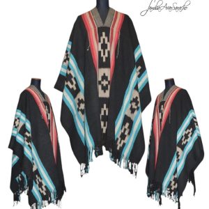 PONCHO ATADO A110 – NEGRO – CRUDO – ROJO – ROSA – CELESTE – DISPONIBLE CON ENVIO INMEDIATO