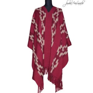PONCHO ATADO A140/5 – UN PAÑO – TRAMA Y URDIMBRE FINA – SOLO POR PEDIDO