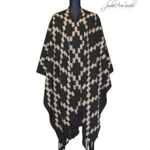 PONCHO ATADO A506 – UN PAÑO TRAMA FINA, URDIMBRE FINA – SOLO POR PEDIDO