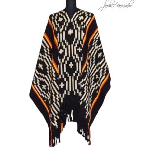 PONCHO ATADO A509 – UN PAÑO TRAMA FINA, URDIMBRE FINA